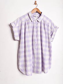 Top gingham lila pastel