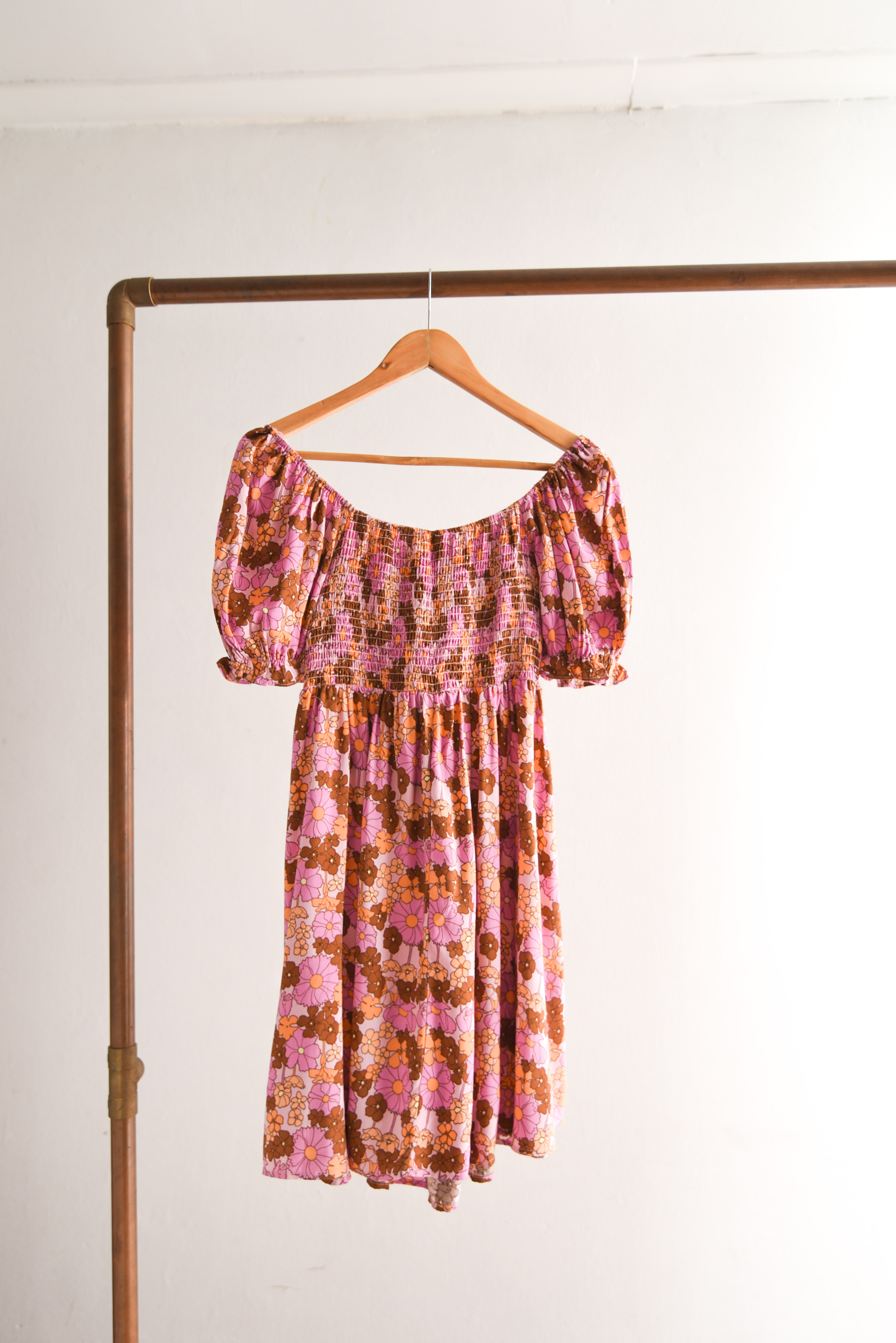 Vestido floral globo