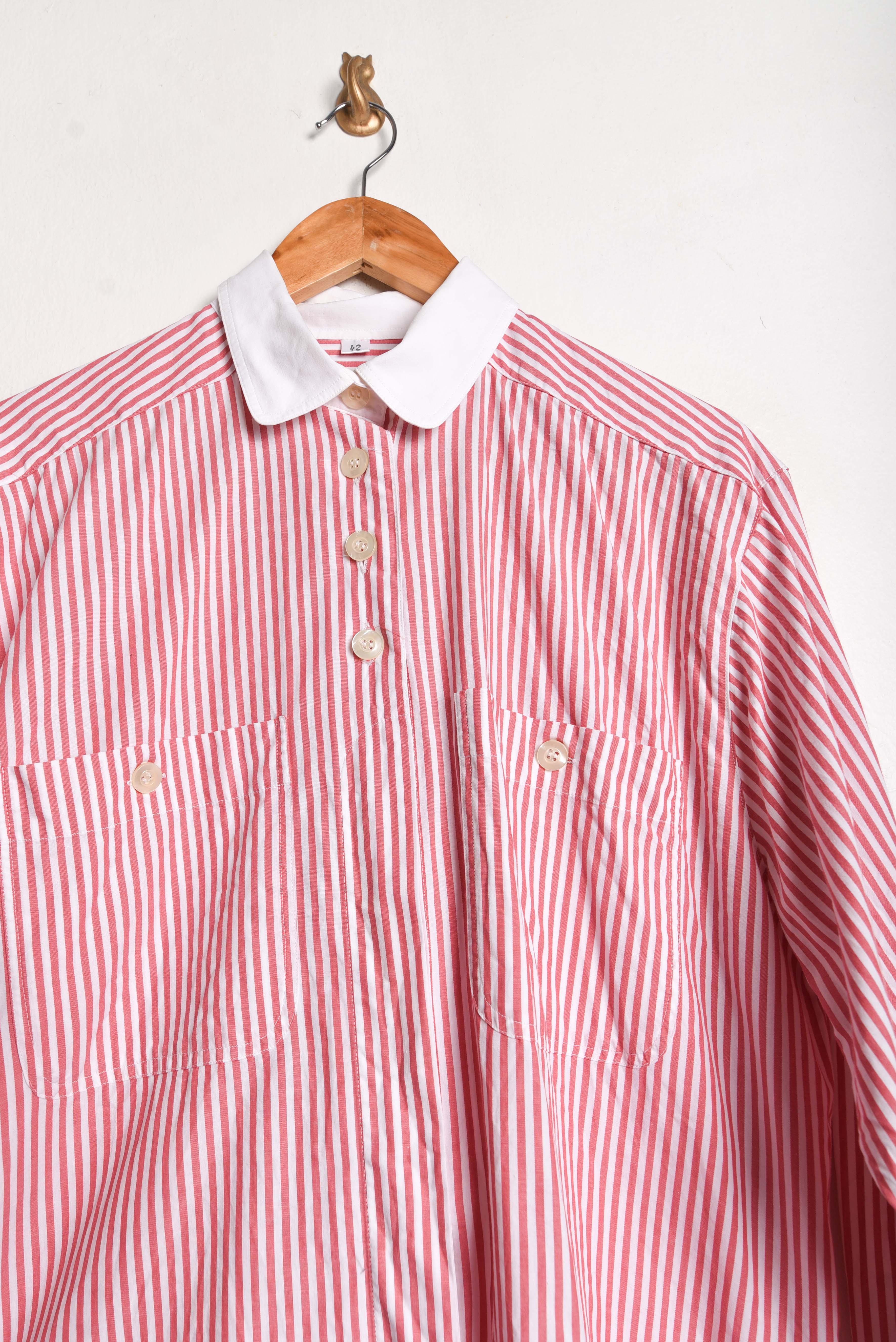 Camisa rayada rosa