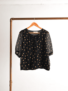 Blusa vaporosa lunares