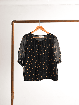 Blusa vaporosa lunares