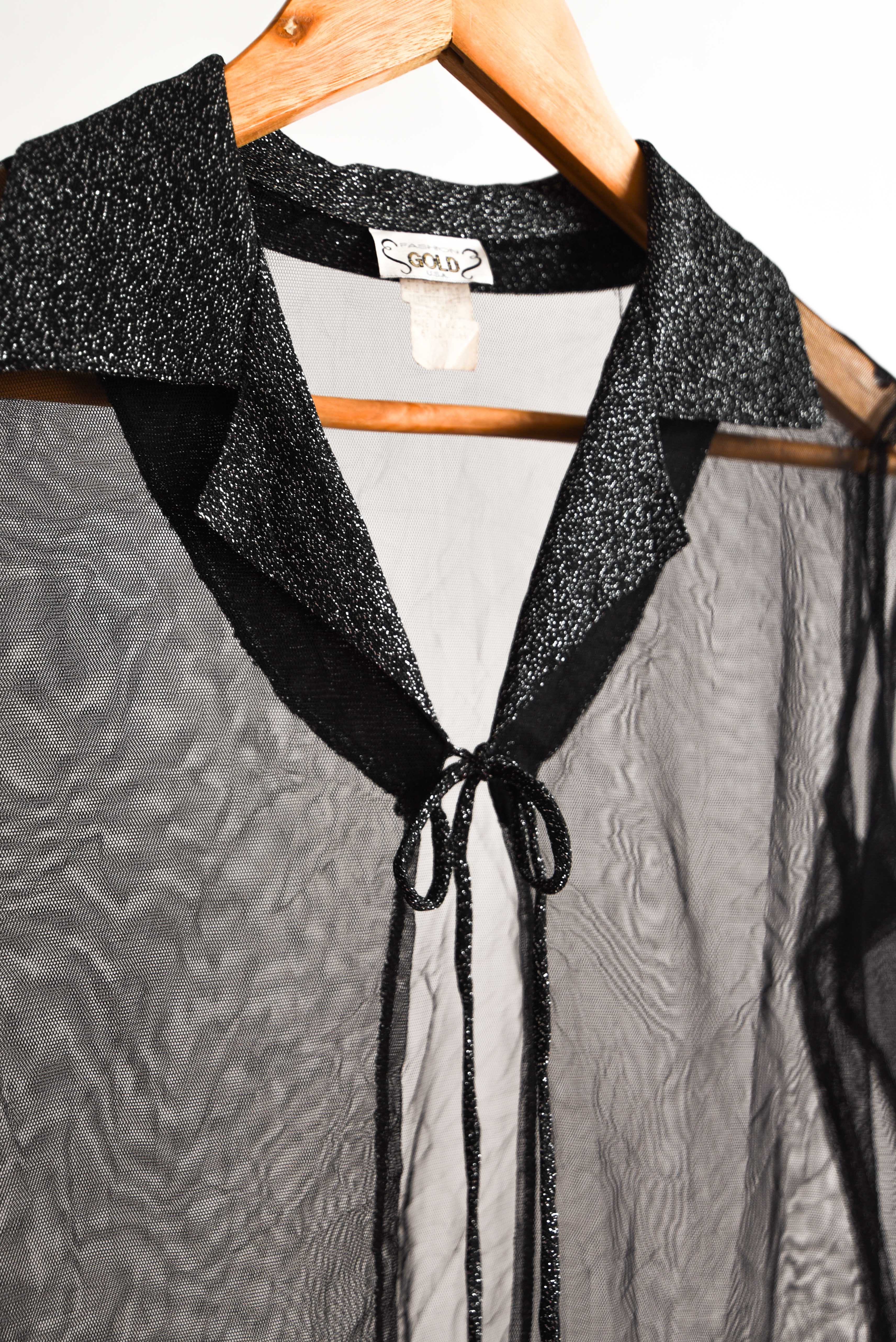 Tapado camisero lurex 90s