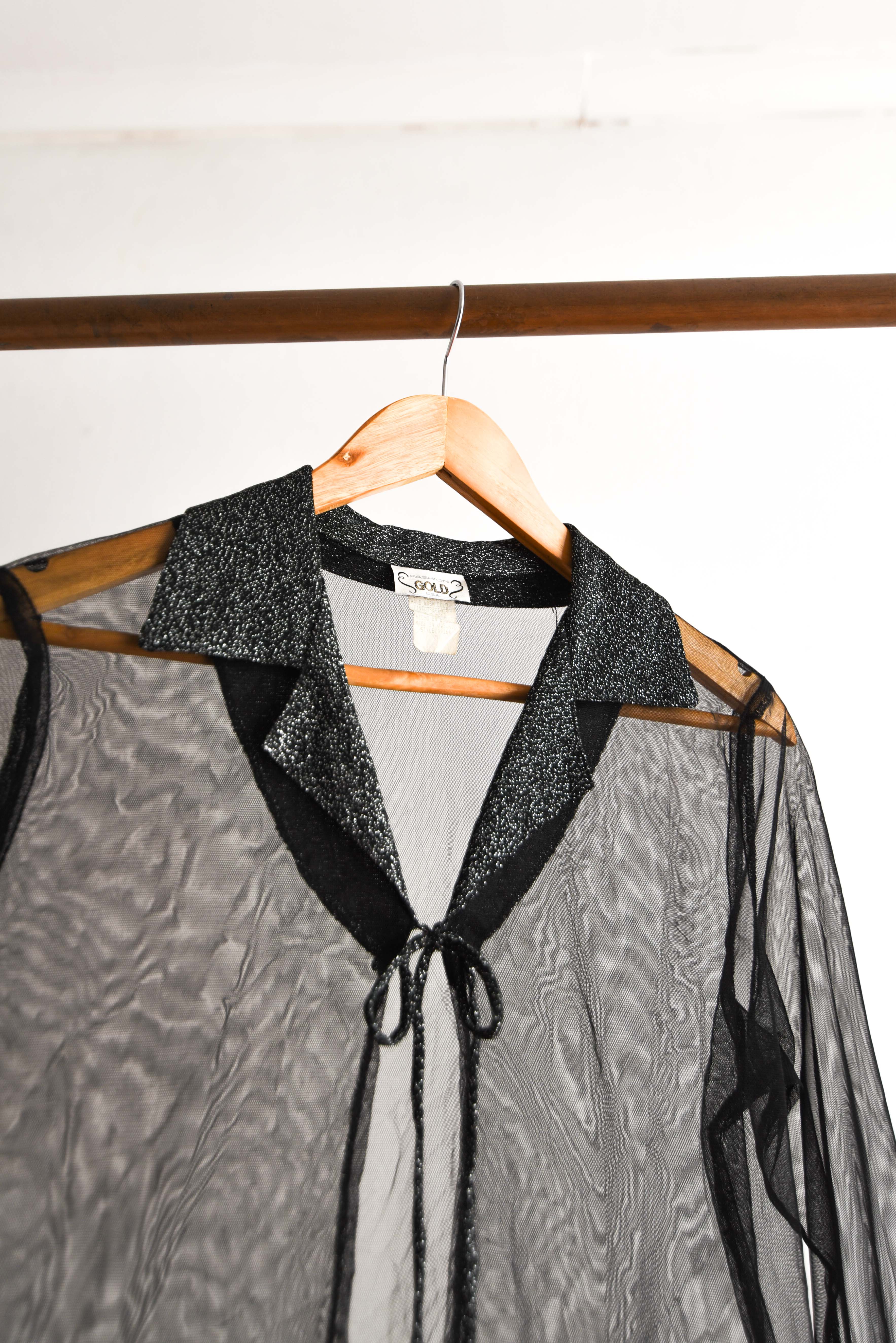 Tapado camisero lurex 90s