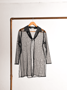 Tapado camisero lurex 90s