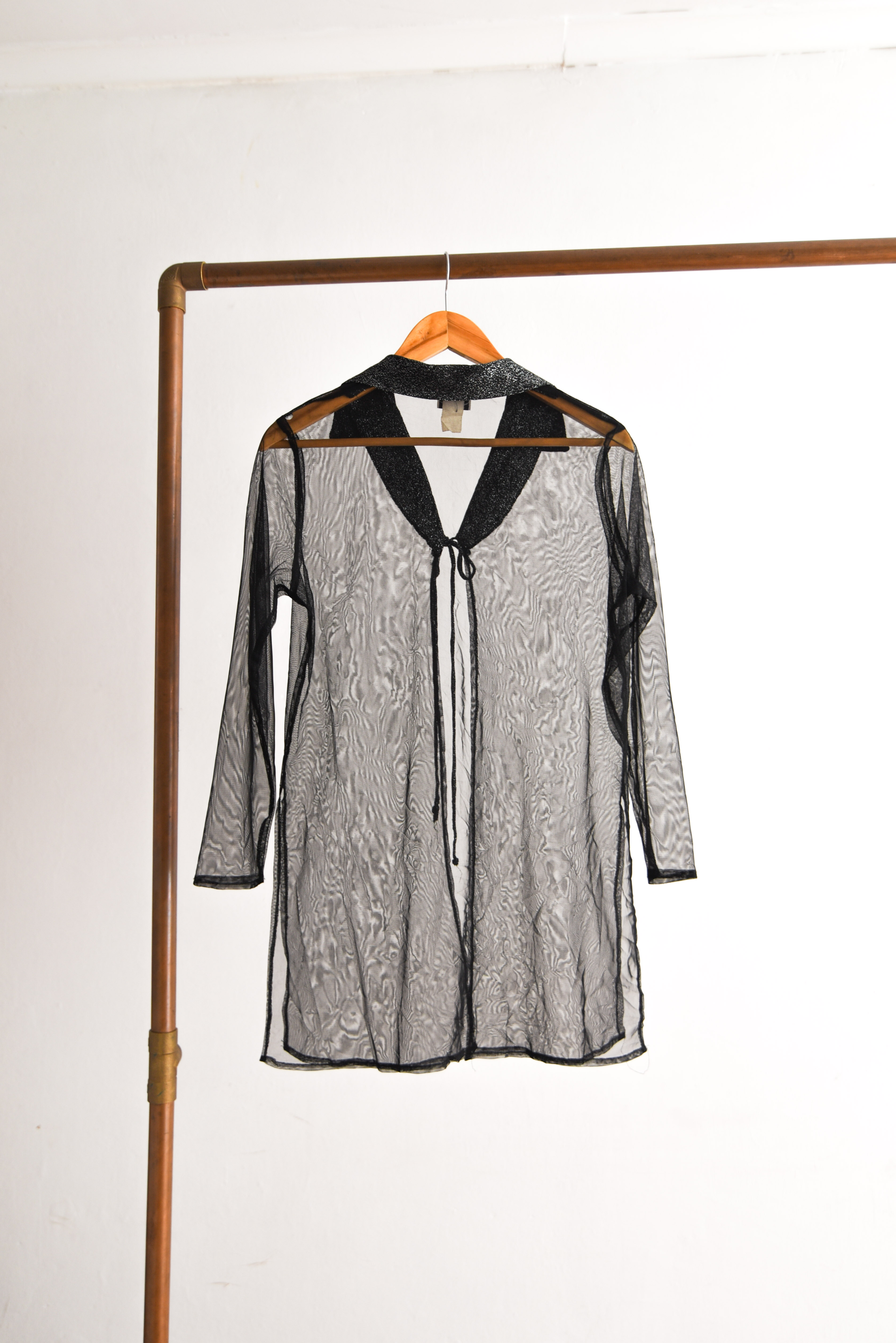 Tapado camisero lurex 90s