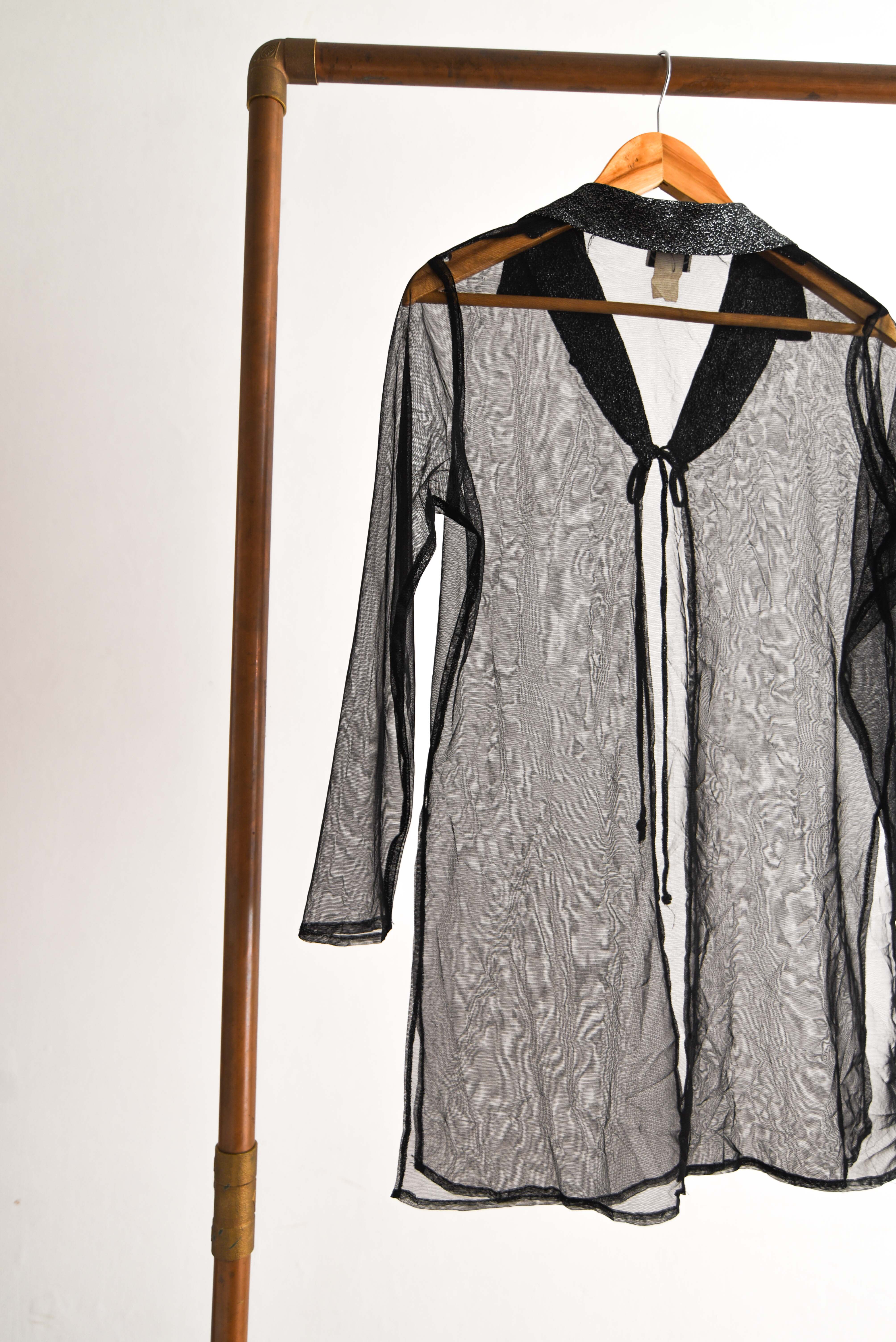 Tapado camisero lurex 90s