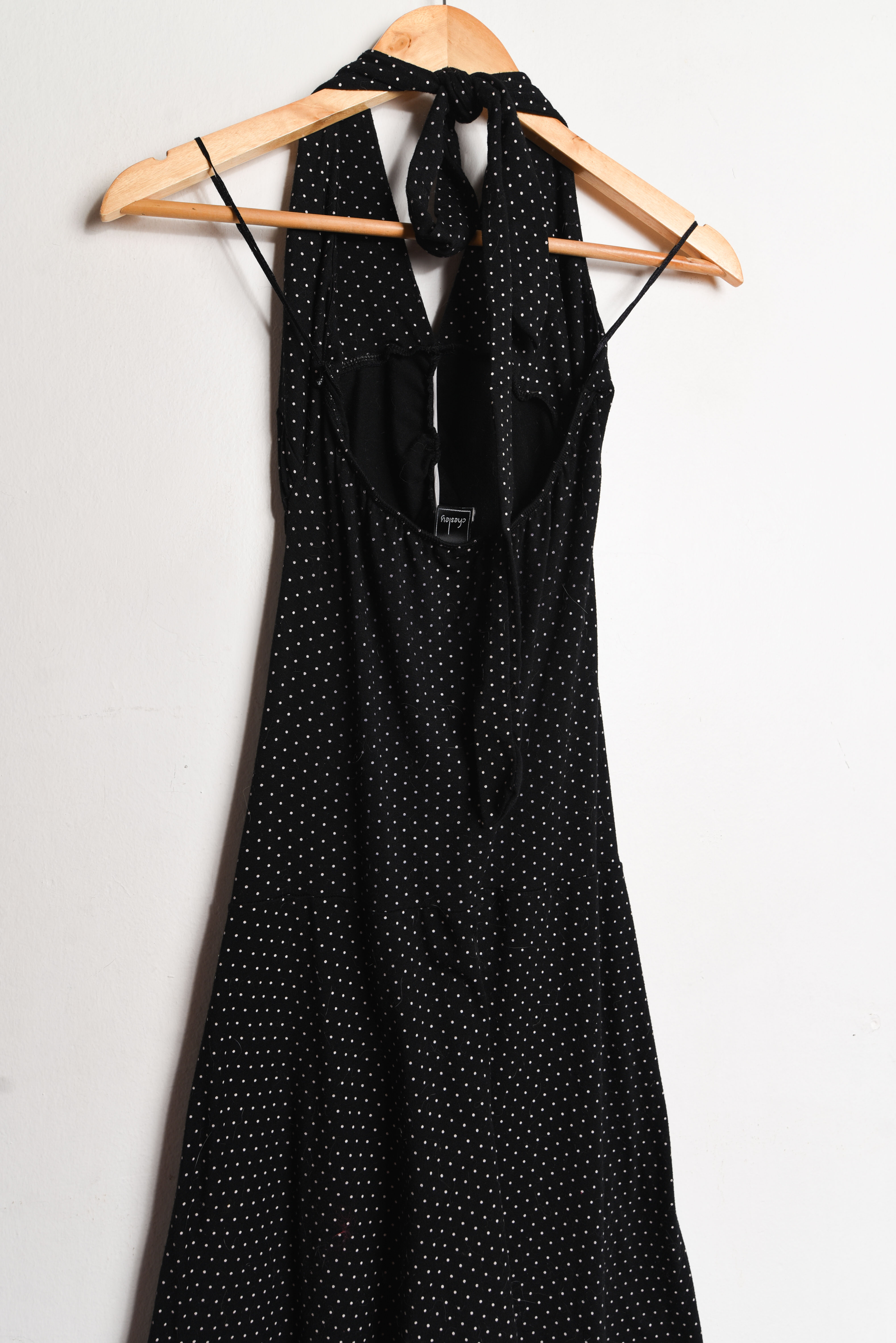 Vestido negro dots