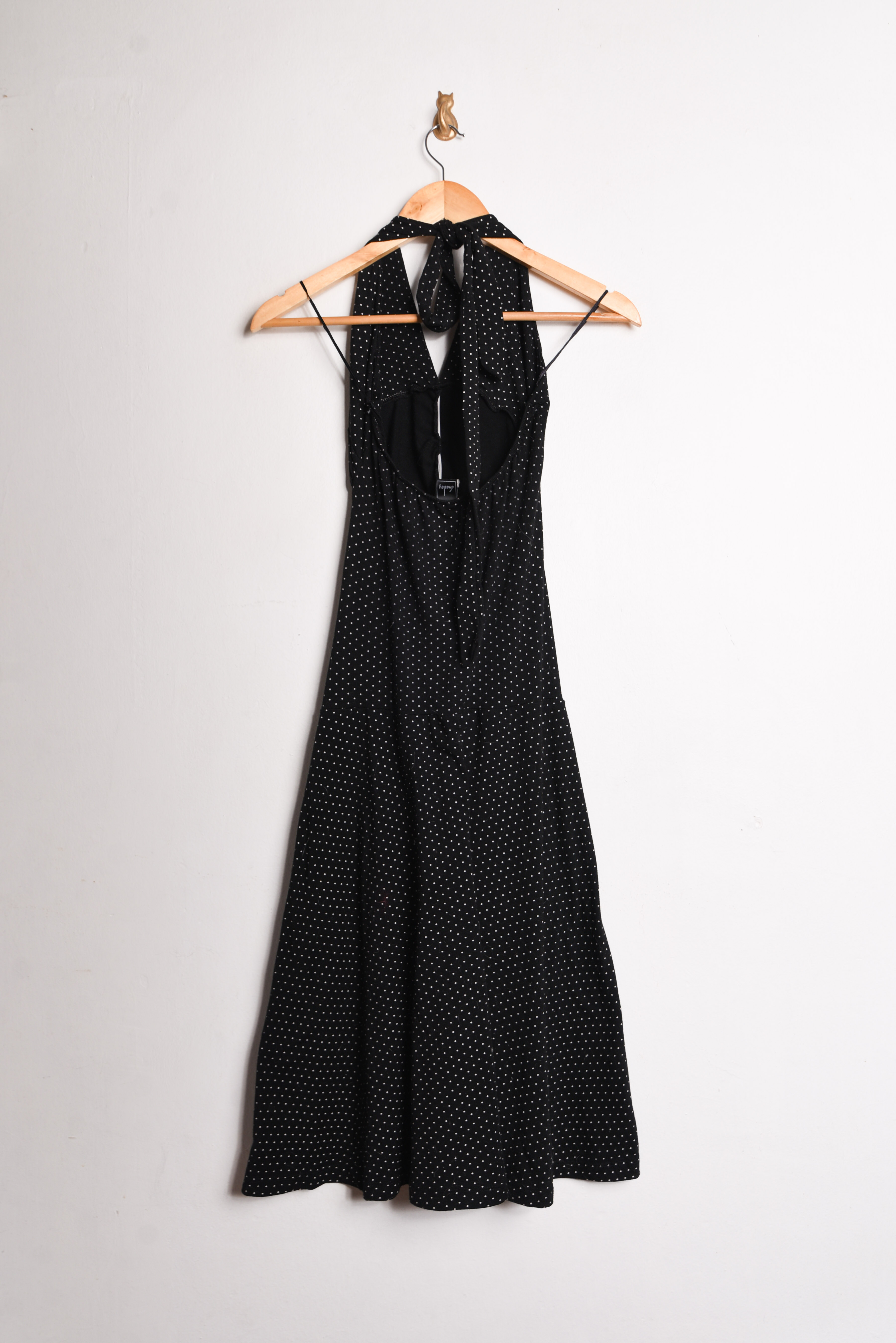 Vestido negro dots