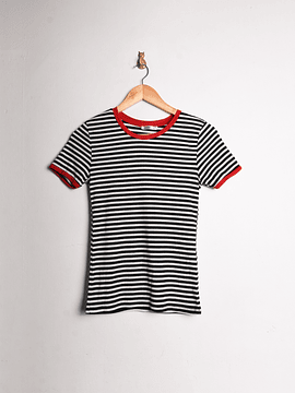 Polera rayada b&w