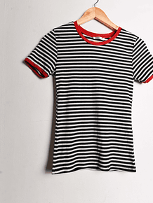 Polera rayada b&w