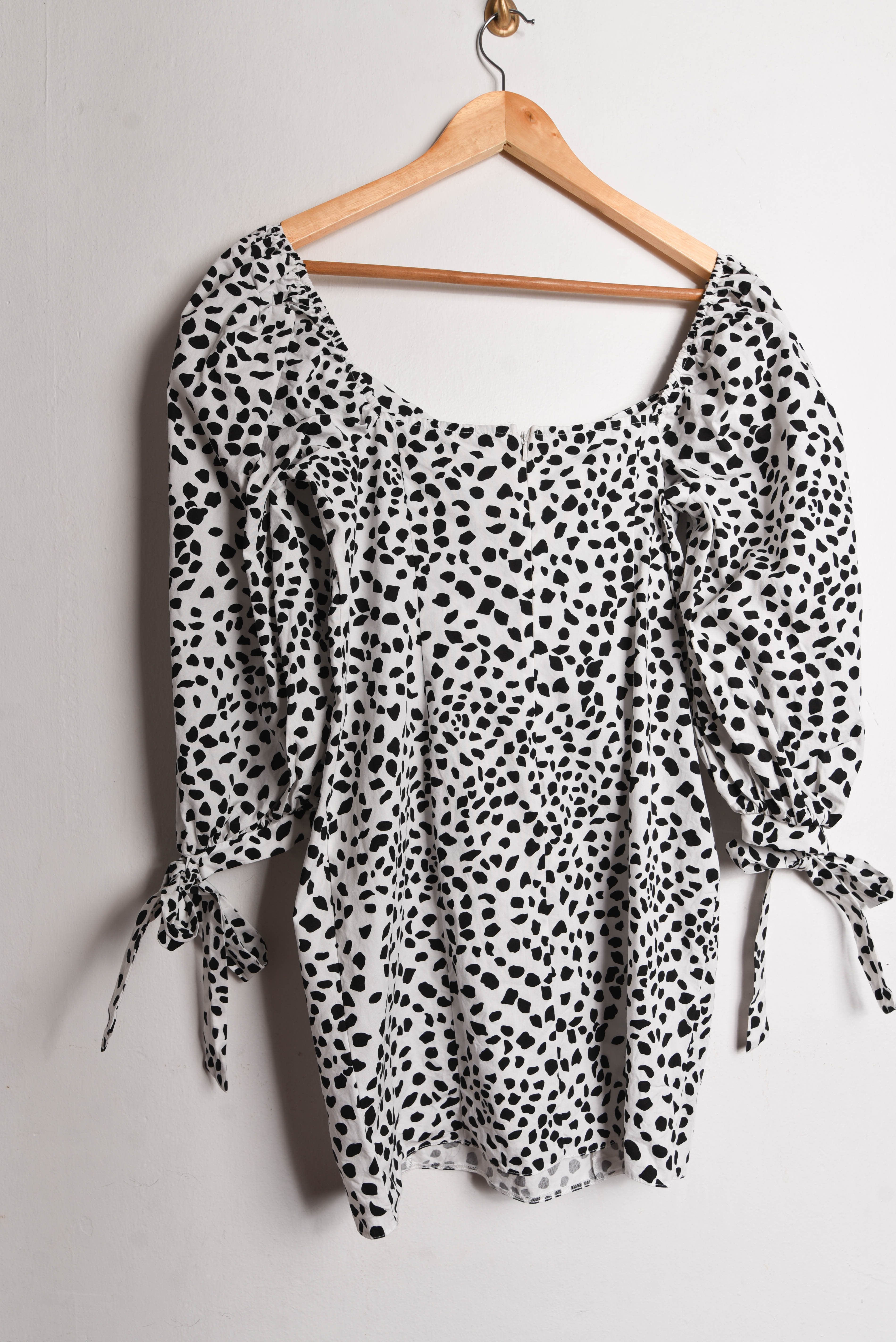 Vestido b&w animal print