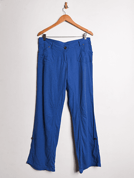 Pantalón tiro bajo azulino