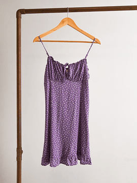 Vestido summer lila flores