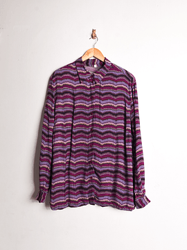 Camisa morada franjas