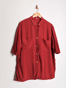 Camisa roja polka dots