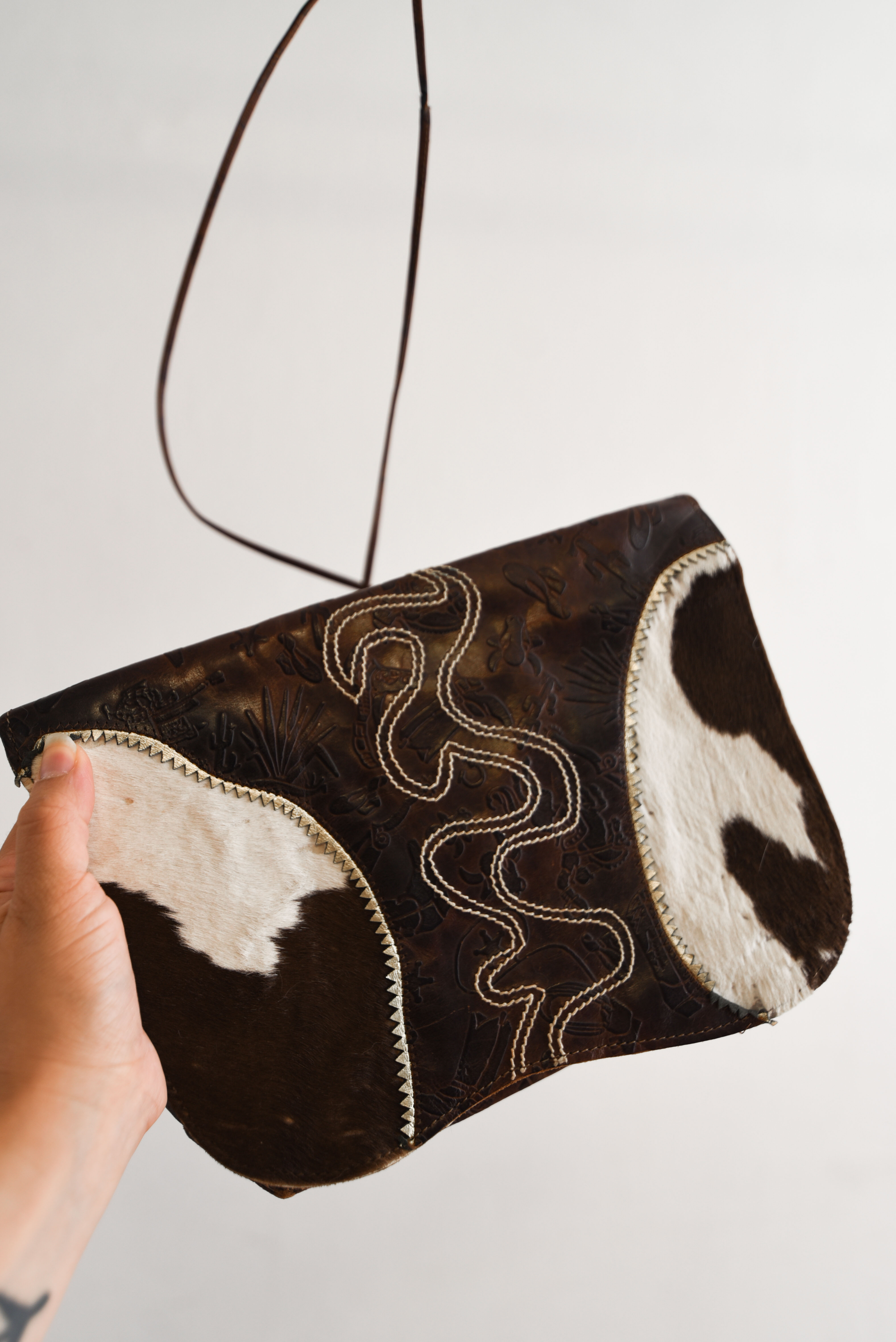 Cartera cuero 70s Carlos Falchi