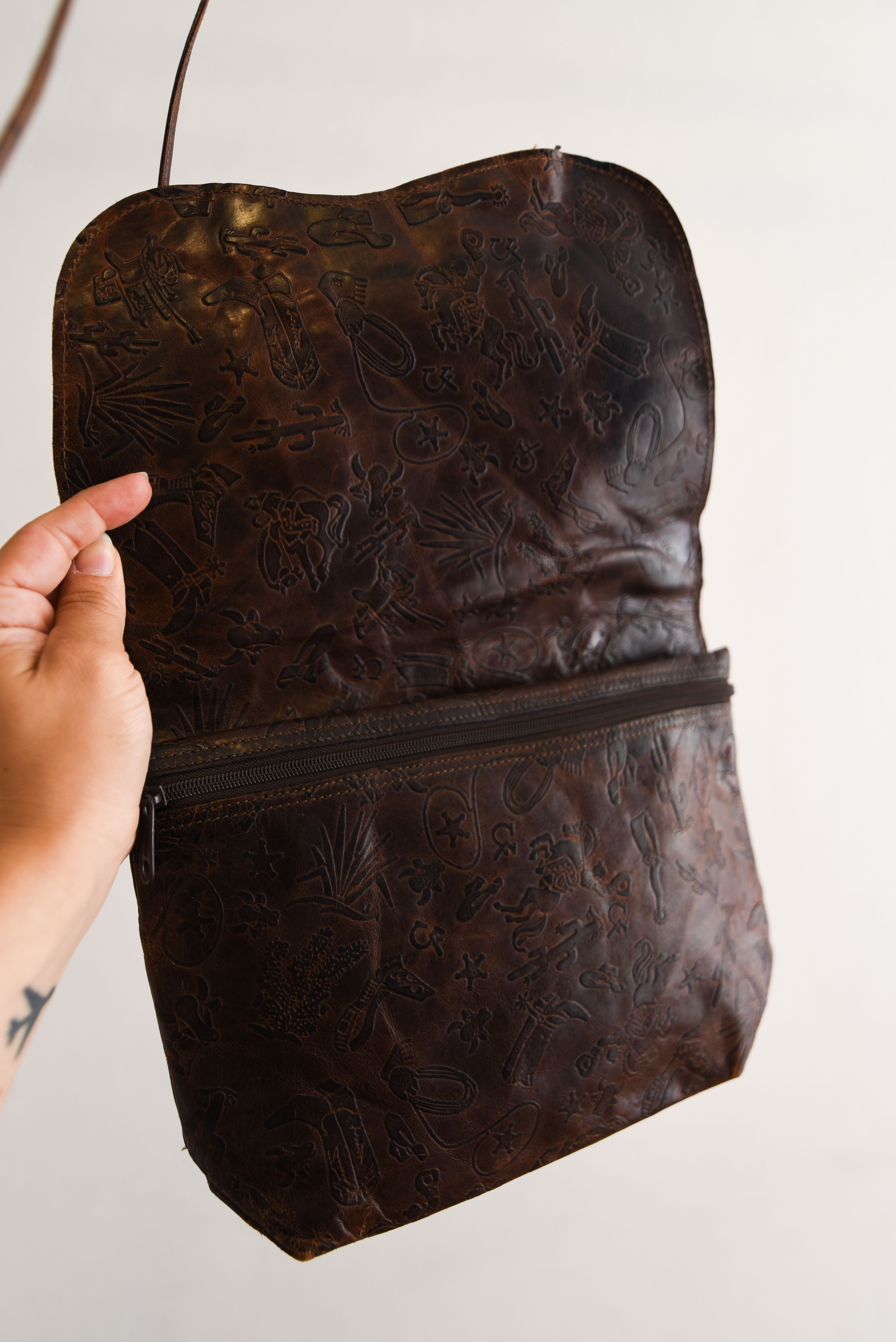 Cartera cuero 70s Carlos Falchi