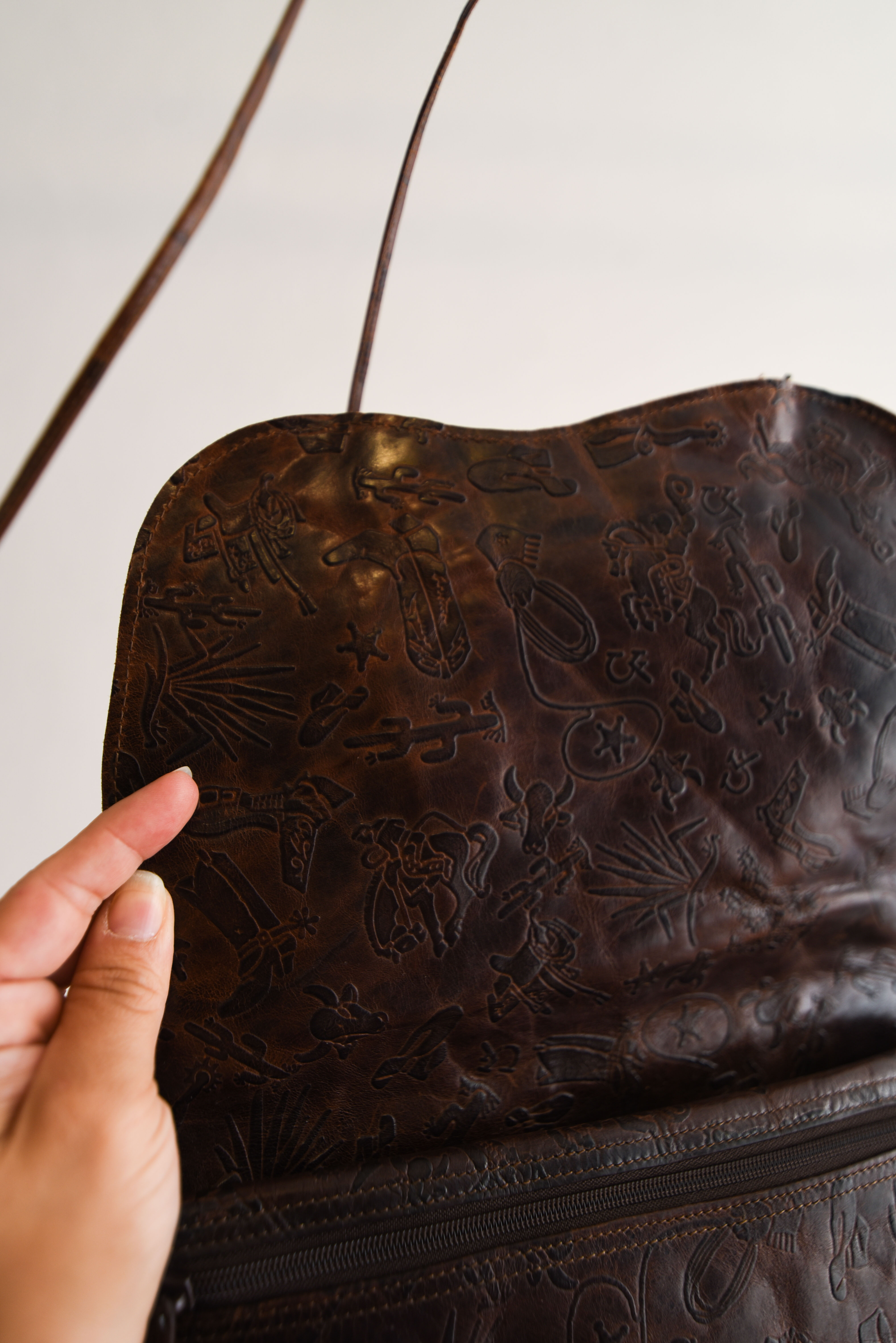 Cartera cuero 70s Carlos Falchi