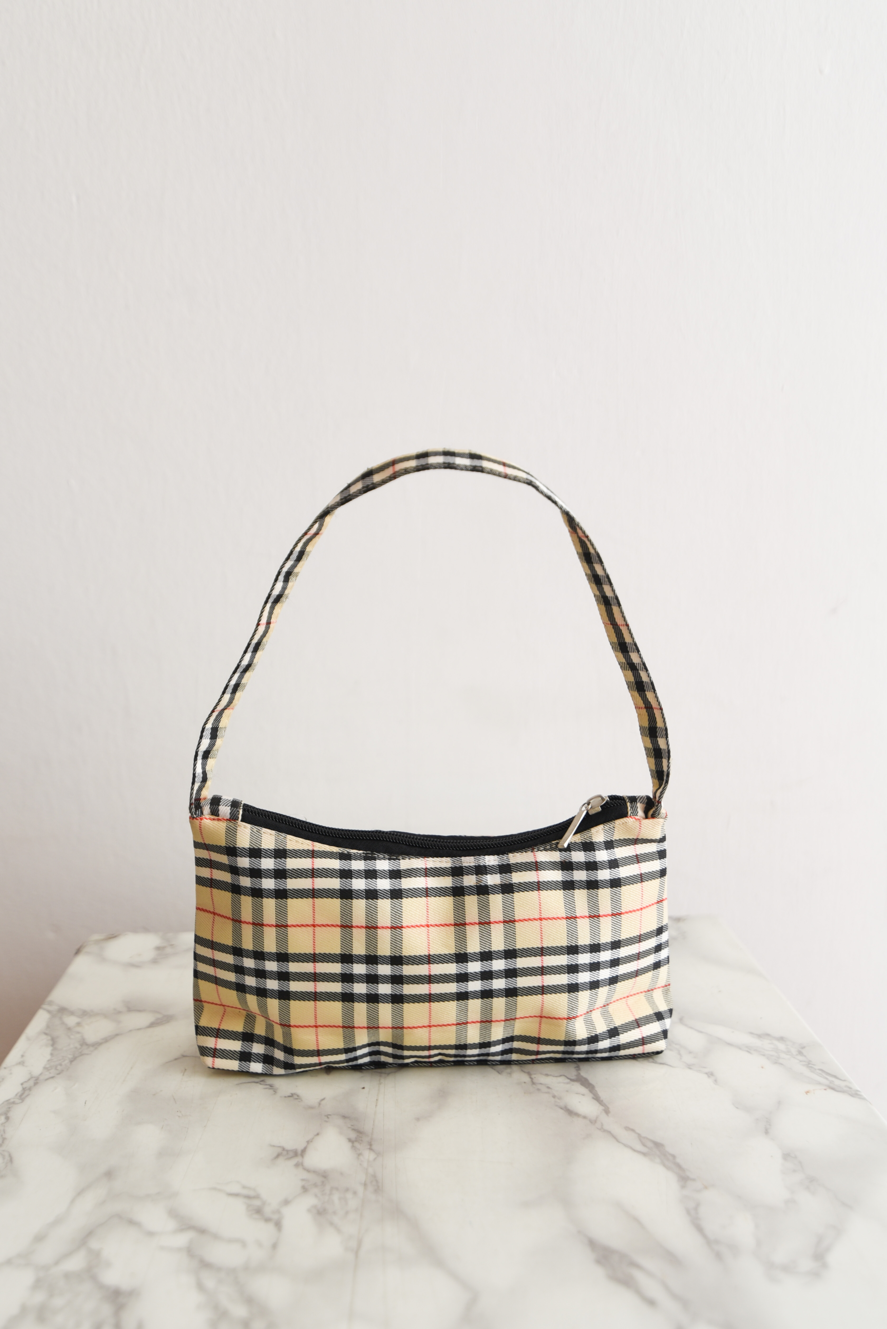 Cartera al hombro tartán