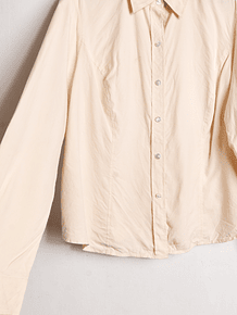 Camisa marfil seda 90s