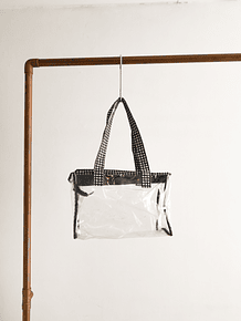 Bolso clear gingham