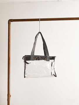 Bolso clear gingham