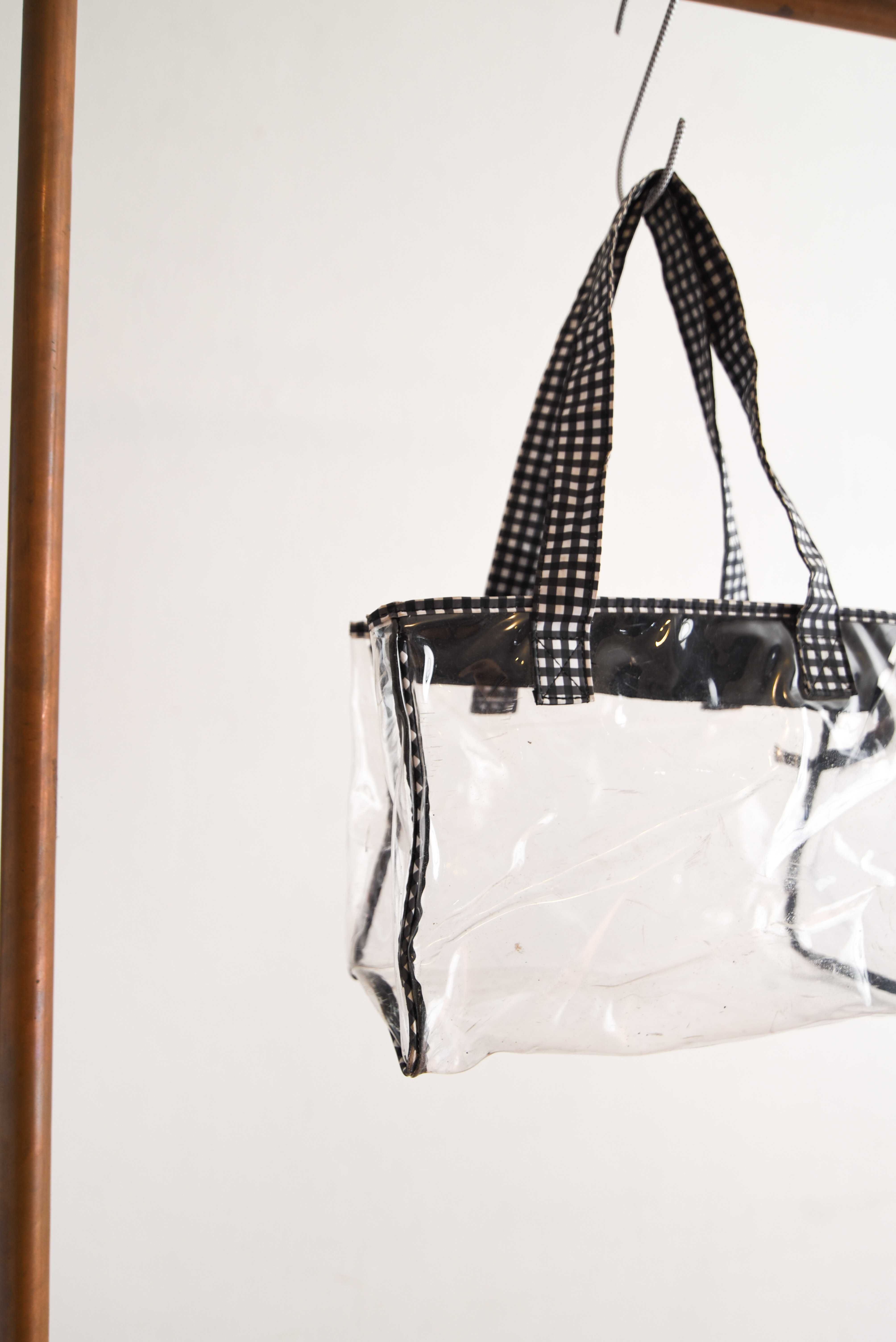 Bolso clear gingham