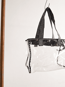 Bolso clear gingham