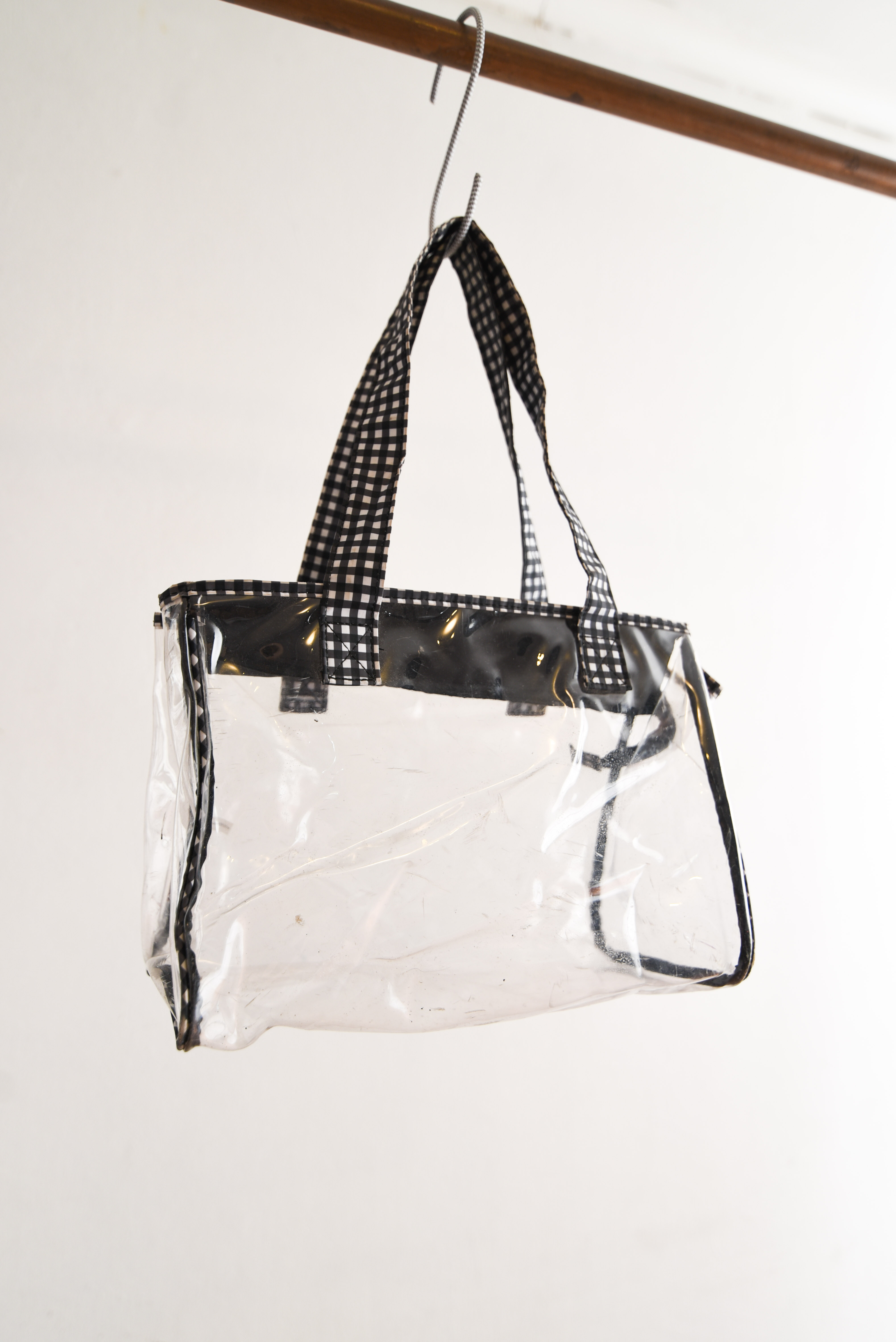 Bolso clear gingham