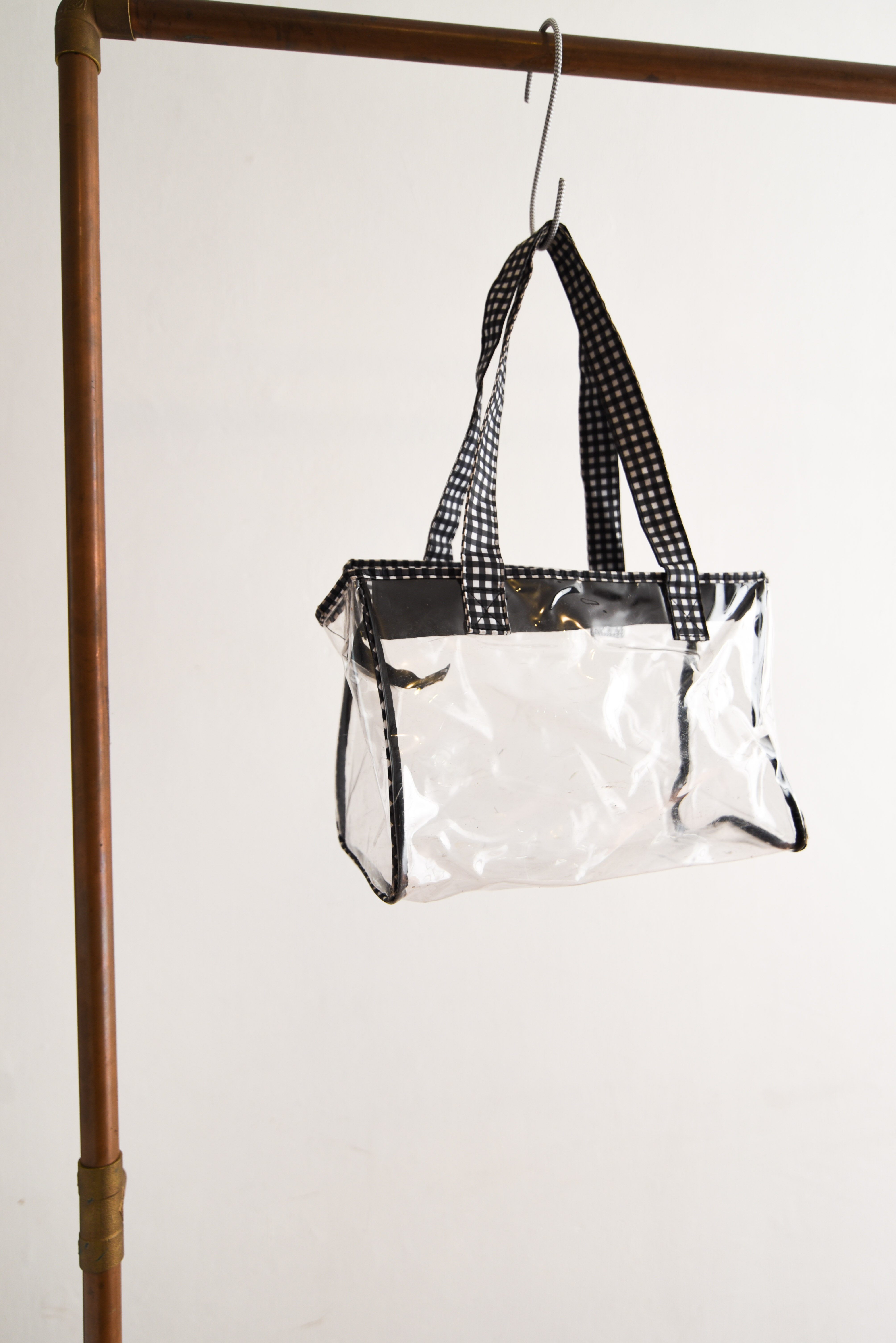 Bolso clear gingham