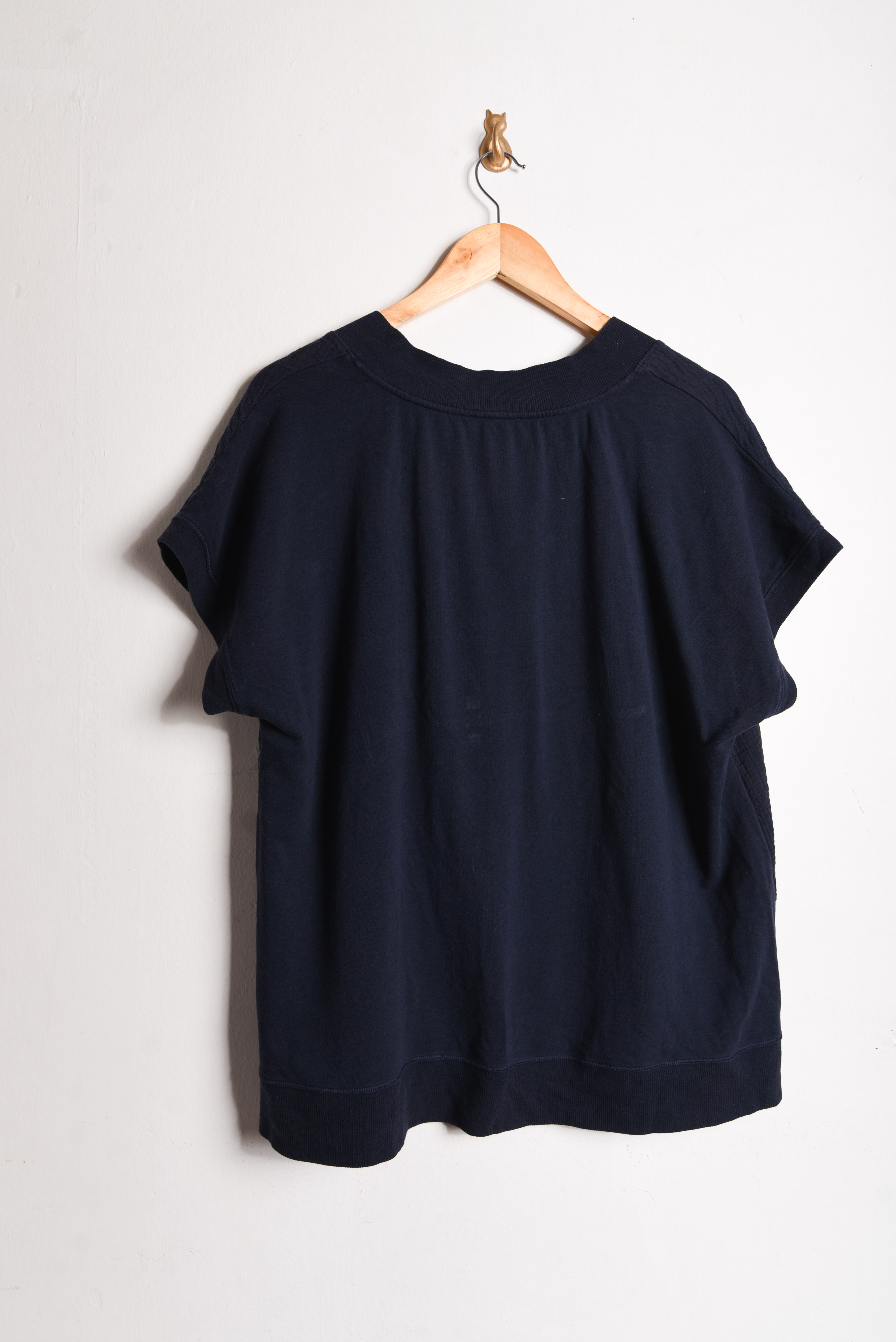 Polera V neck azul navy