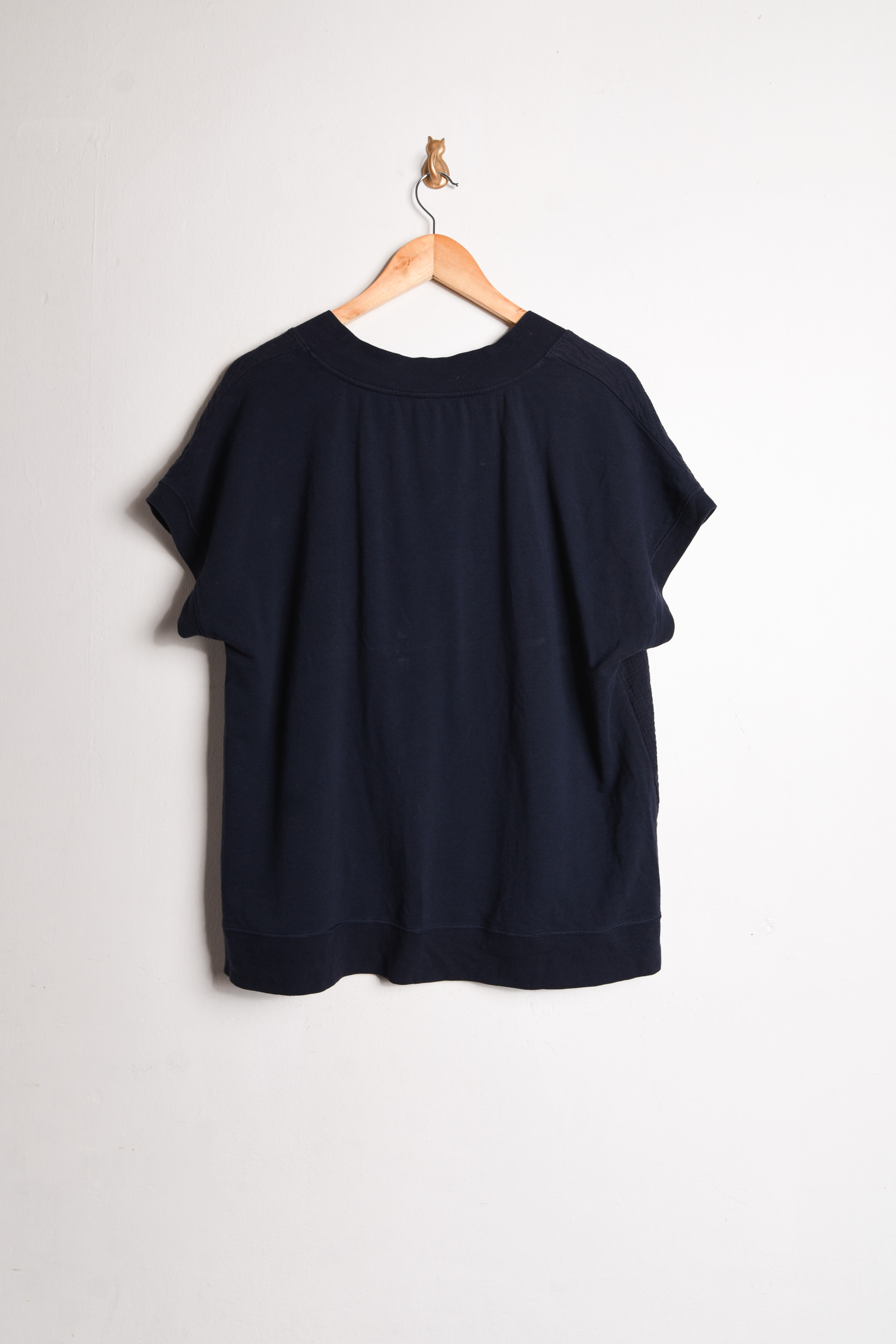 Polera V neck azul navy