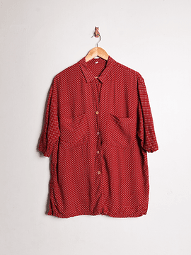 Camisa roja polka dots