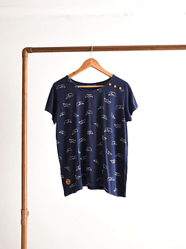 Polera barco de papel