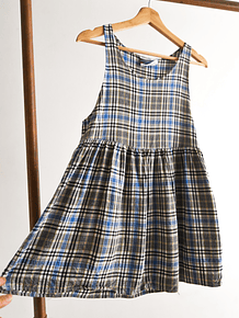 Mini vestido tartán reworked