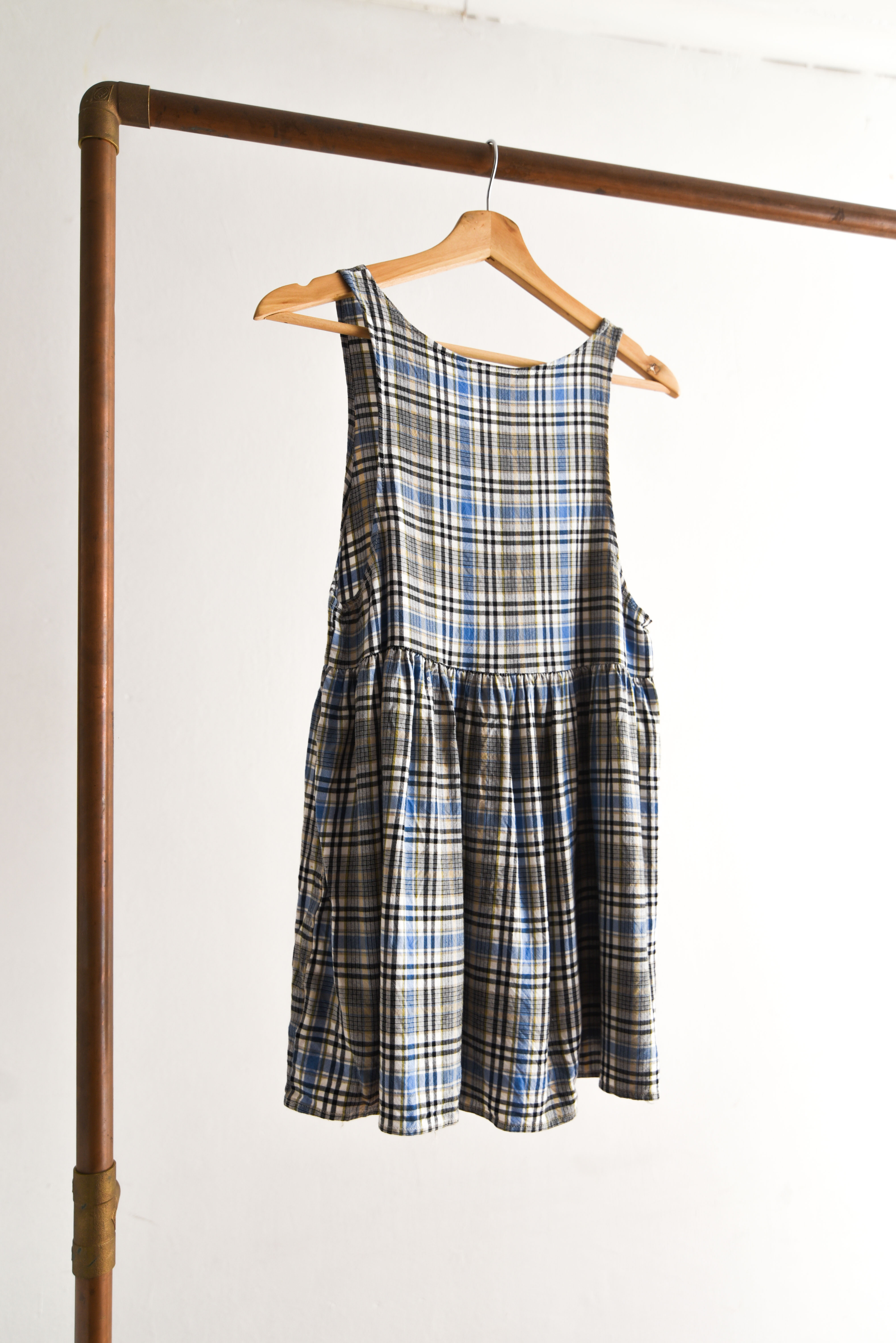 Mini vestido tartán reworked