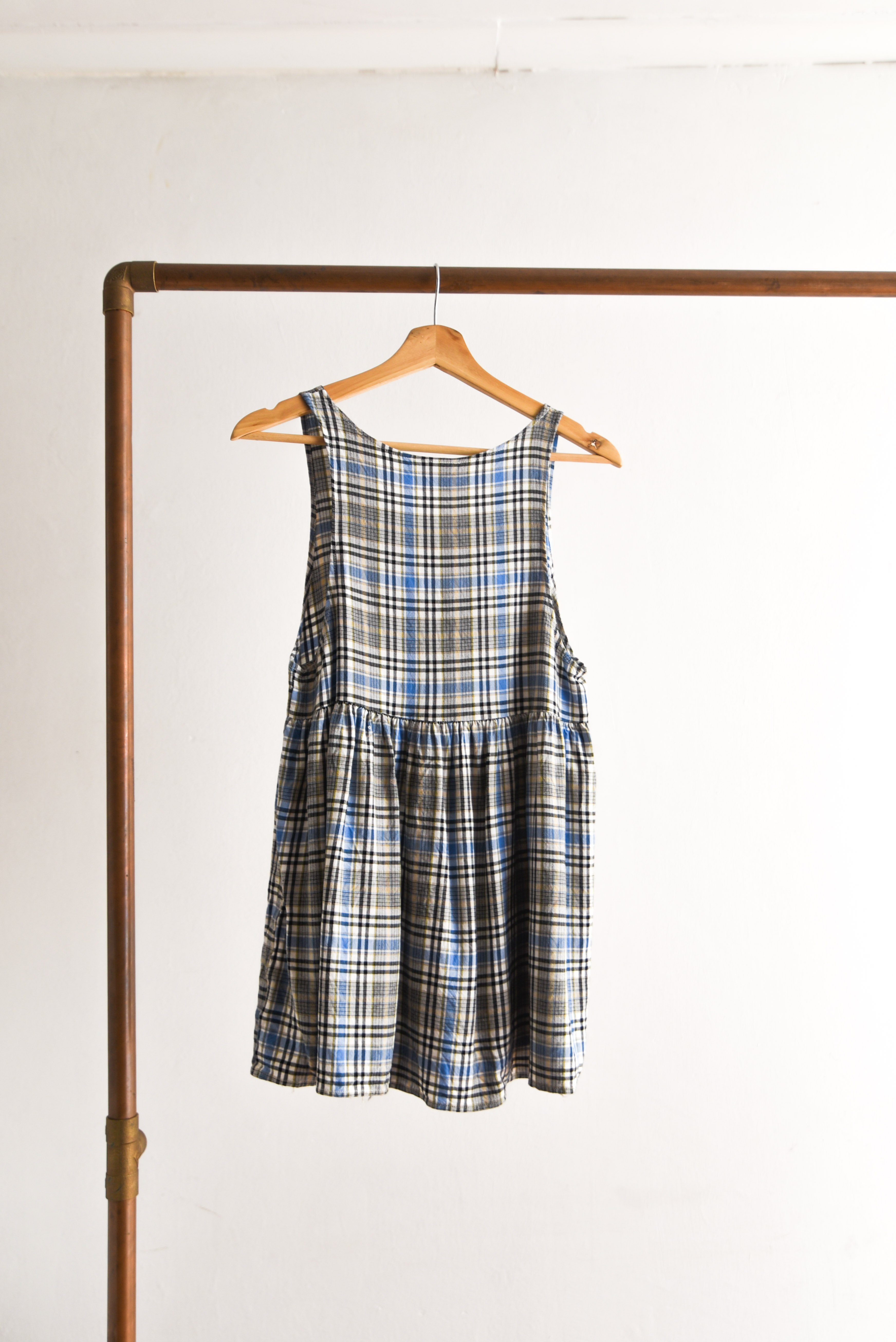 Mini vestido tartán reworked