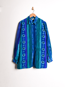 Blusa vintage ocean blue