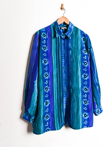 Blusa vintage ocean blue