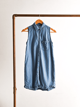 Vestido camisero denim