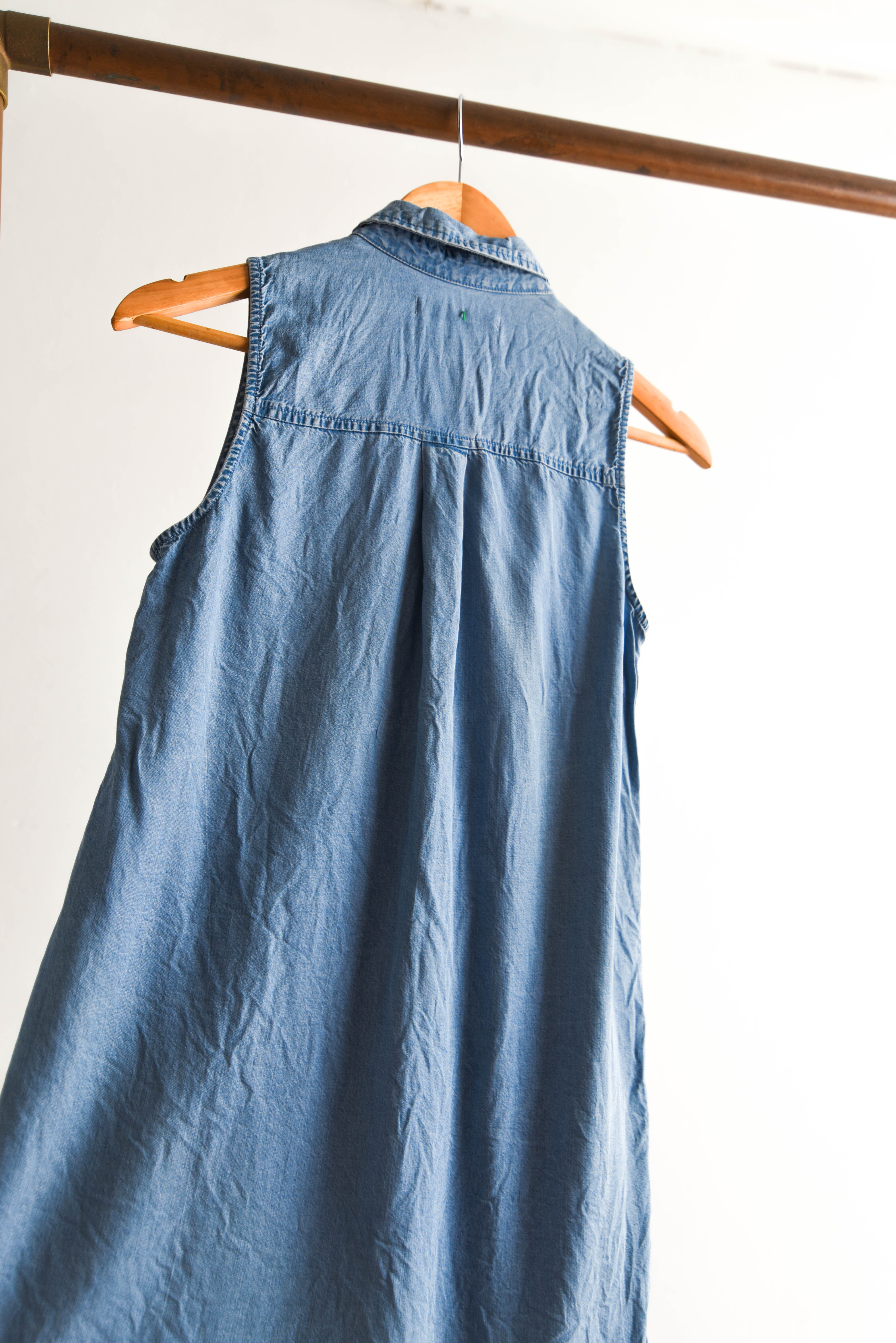 Vestido camisero denim