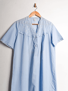 Camisa de dormir vintage celeste