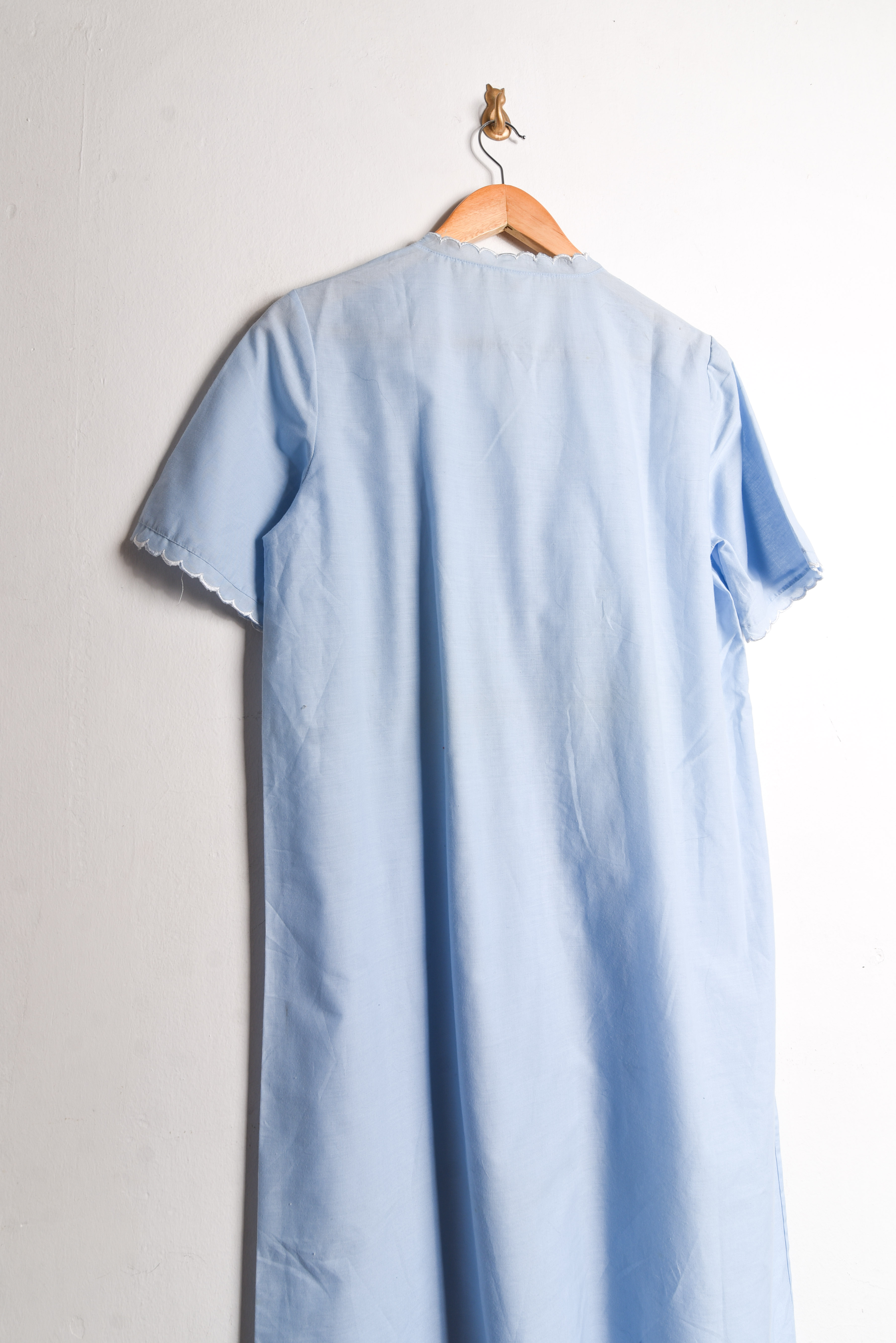 Camisa de dormir vintage celeste