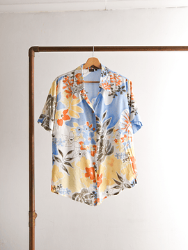 Camisa celeste tropical