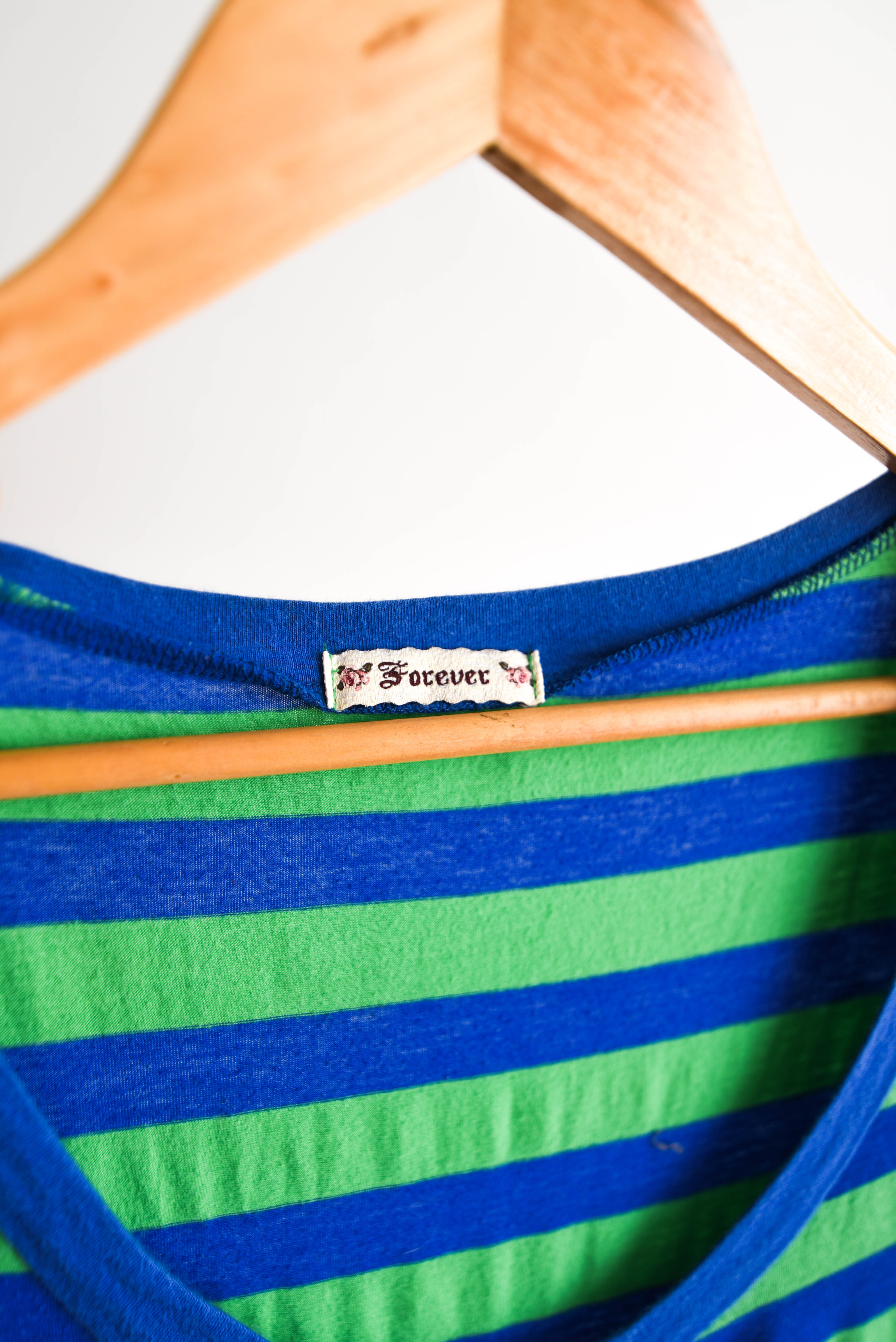 Vestido rayado blue & green