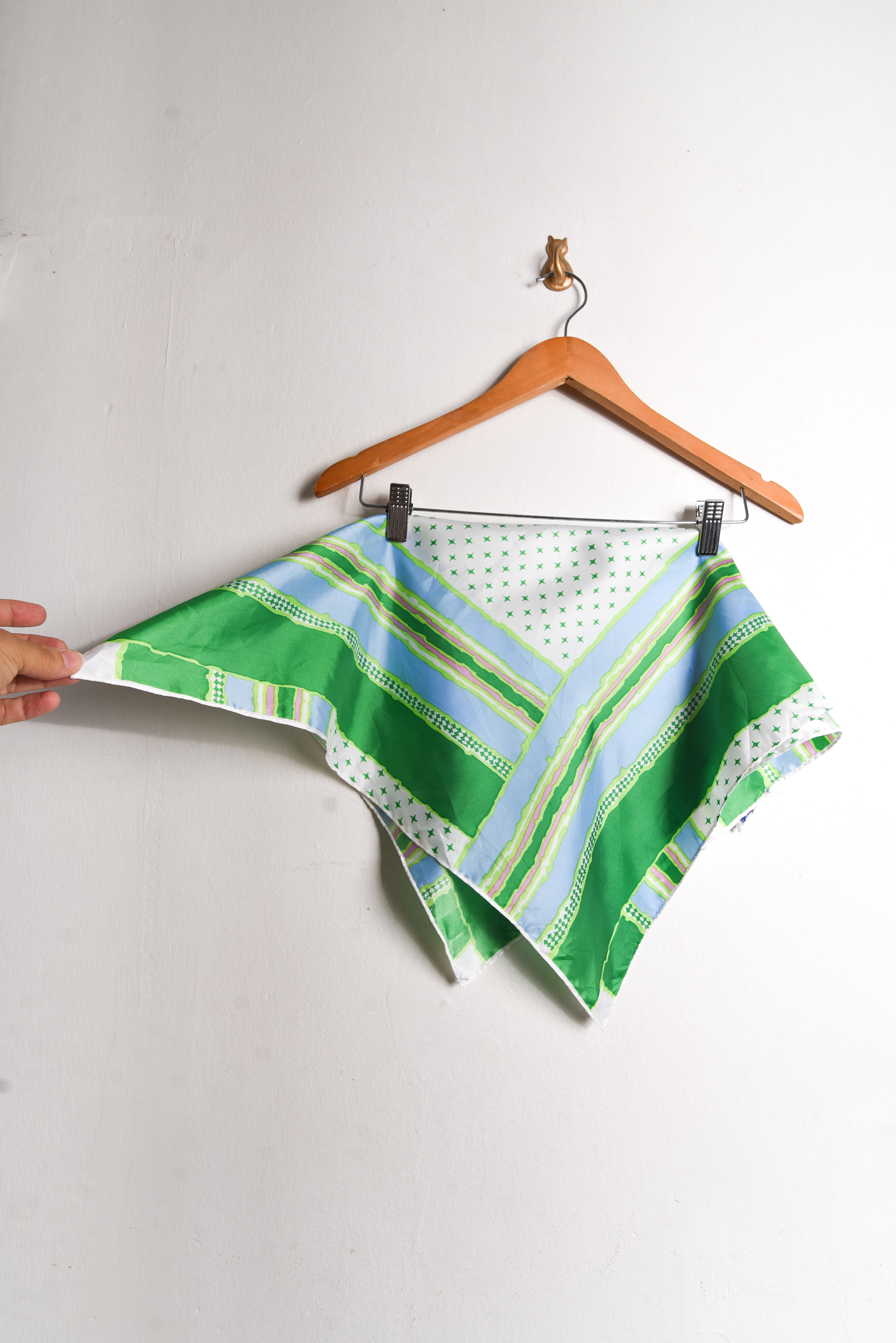 Pañuelo verde vintage japan