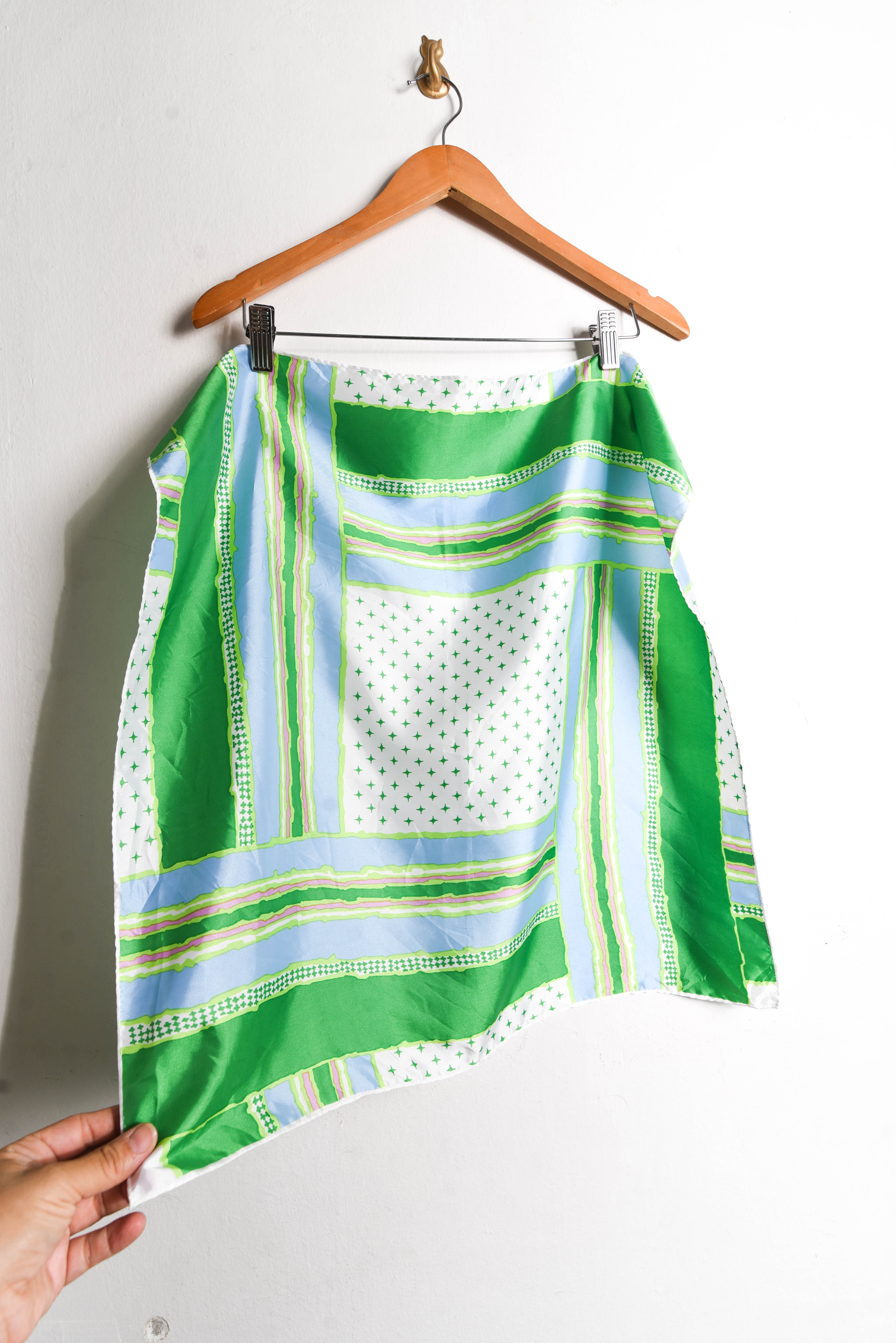 Pañuelo verde vintage japan