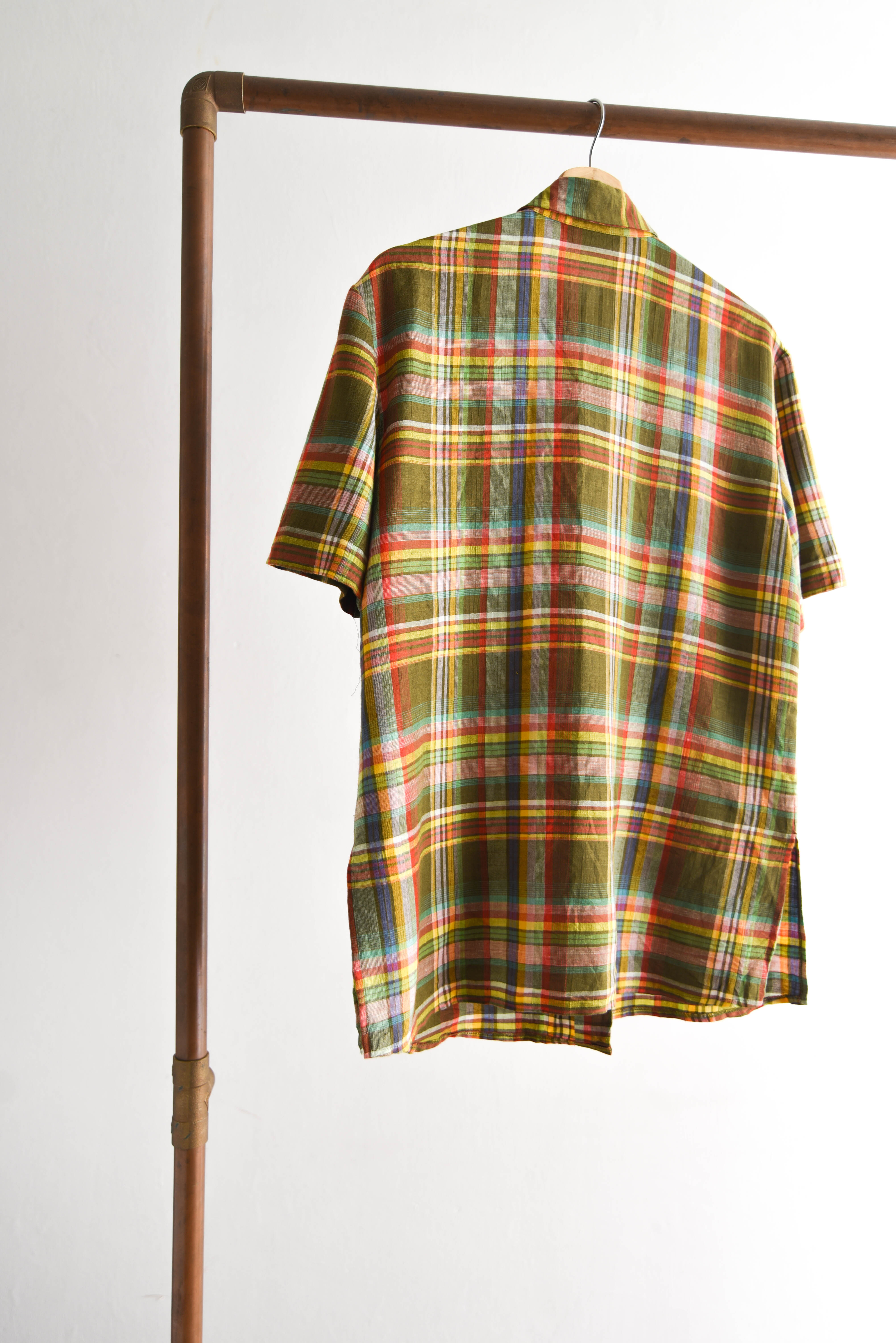 Camisa café tartán