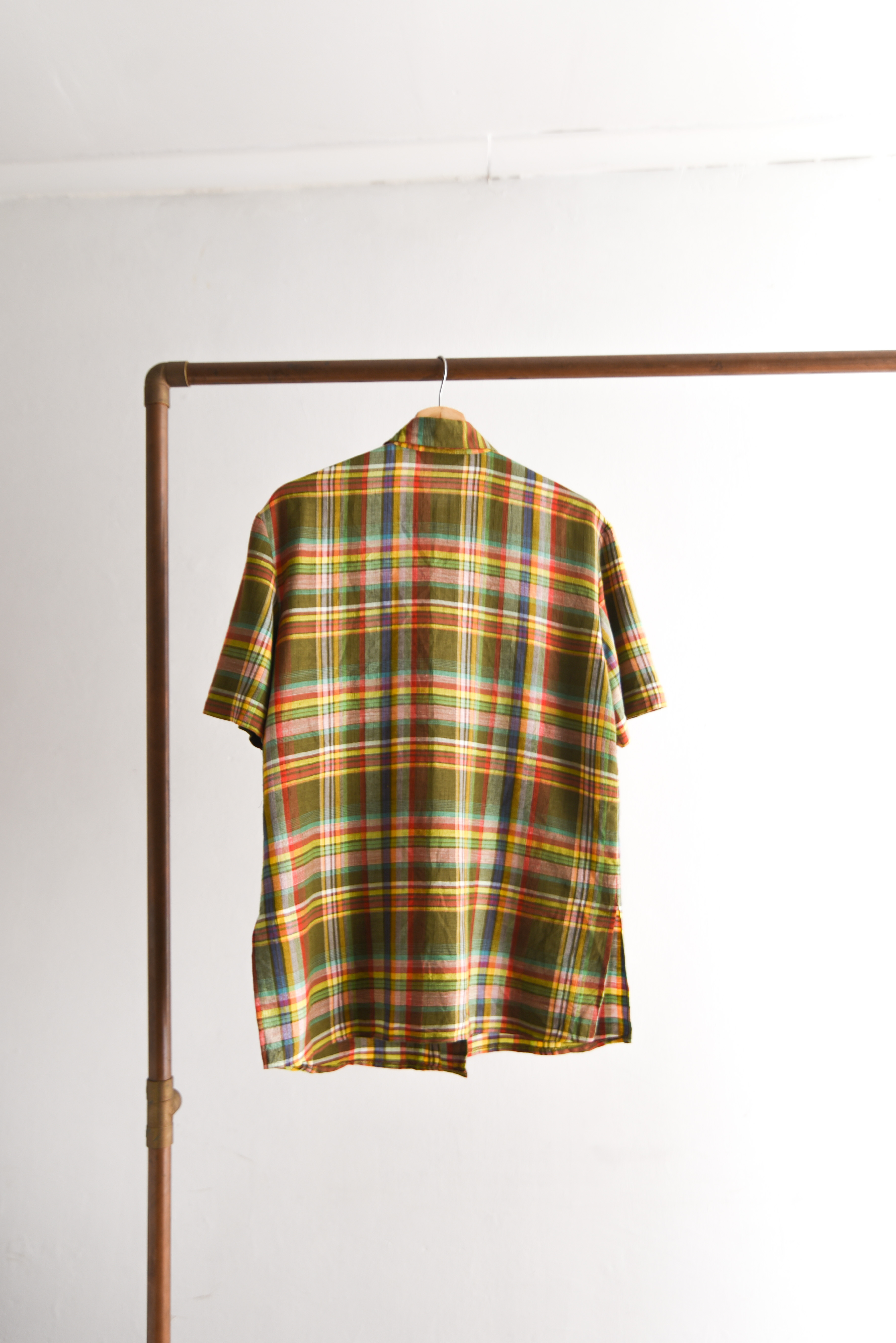 Camisa café tartán