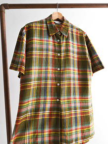 Camisa café tartán